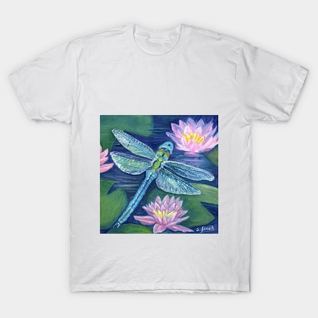 Spirit of Dragonfly T-Shirt by sonia finch